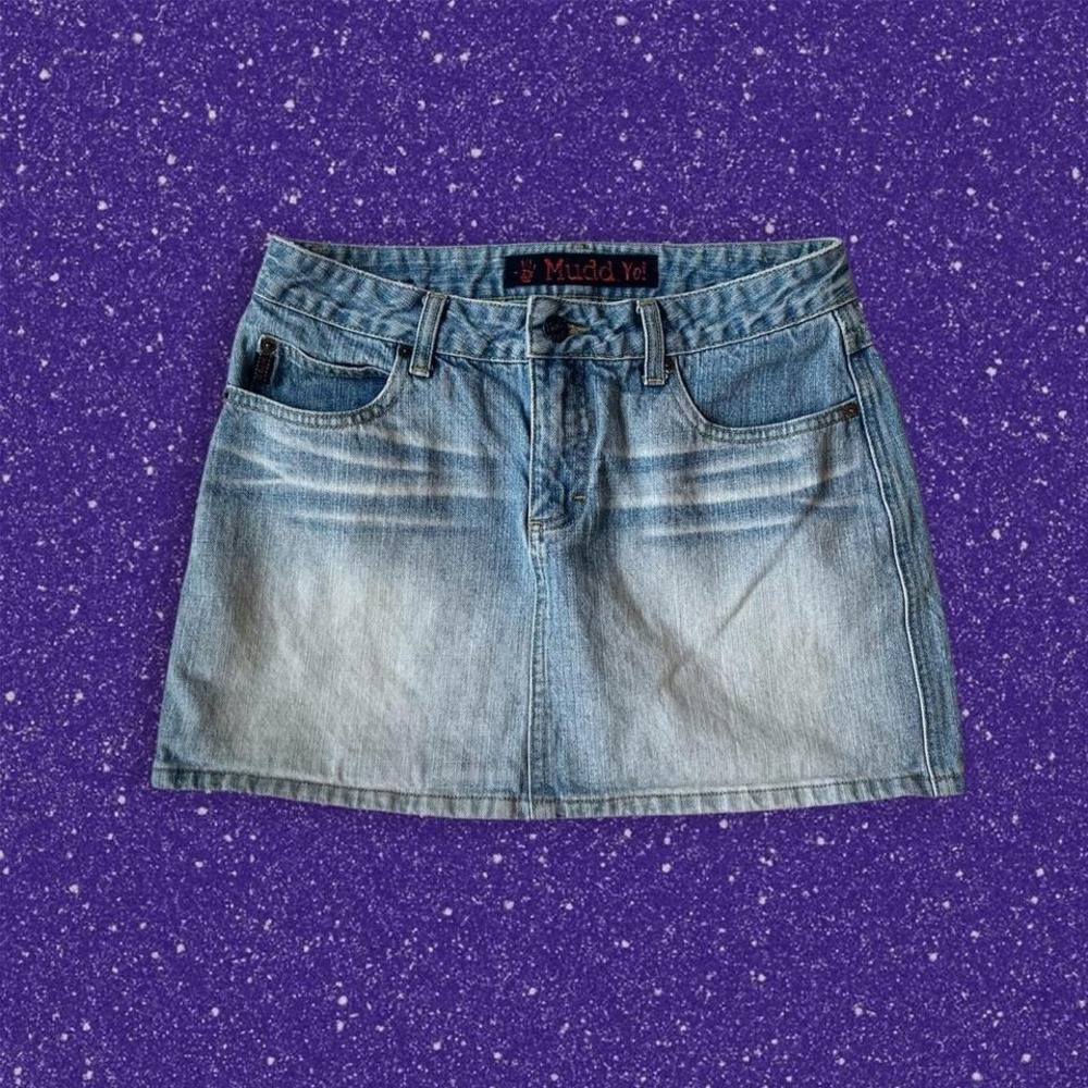 Vintage Mudd denim jean mini skirt y2k - M